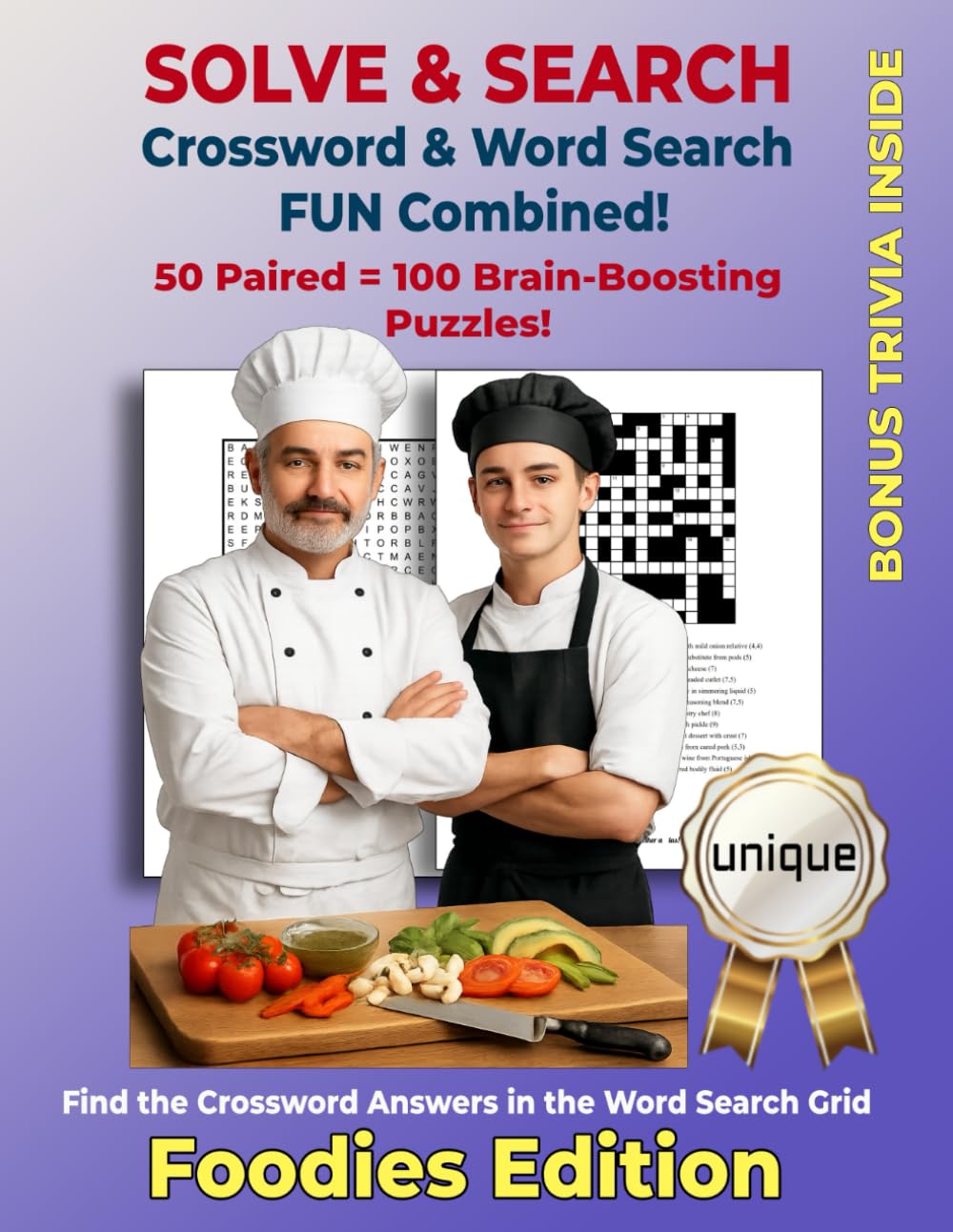Solve And Search: Food-Themed Puzzles to Satisfy Every Food Lover’s Craving