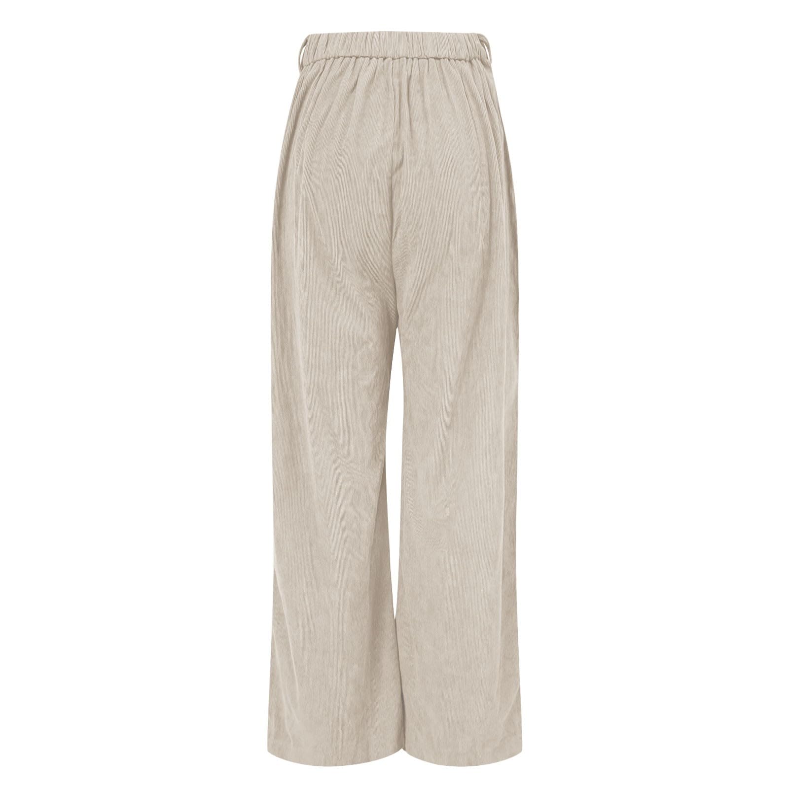 Pantalones de mujer de tela de pana para mujer, pantalones cálidos de pana