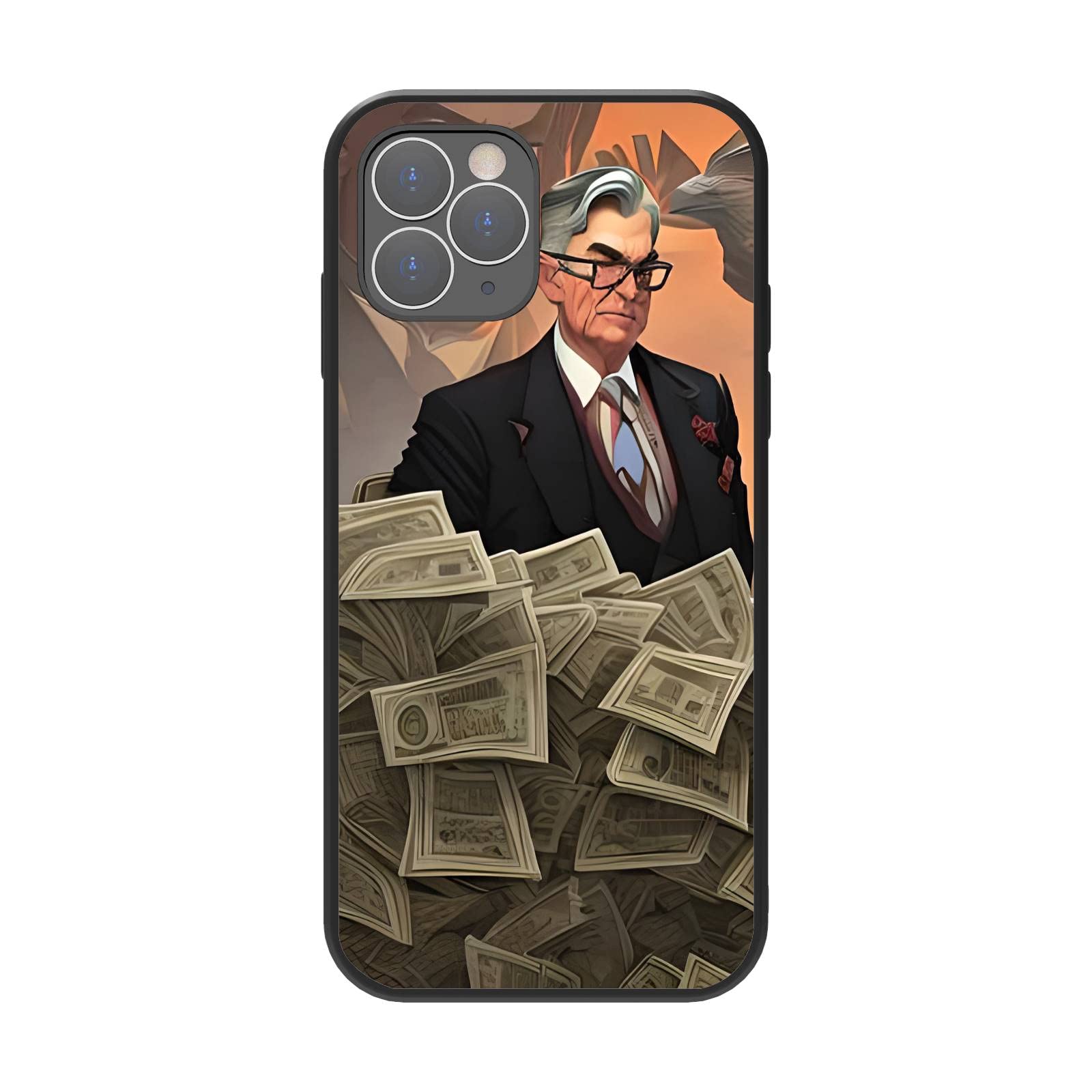 Banknote Pattern Phone Case for Men and Women,Prevent Falls Scratches, Compatible with iPhone 11 Pro Max