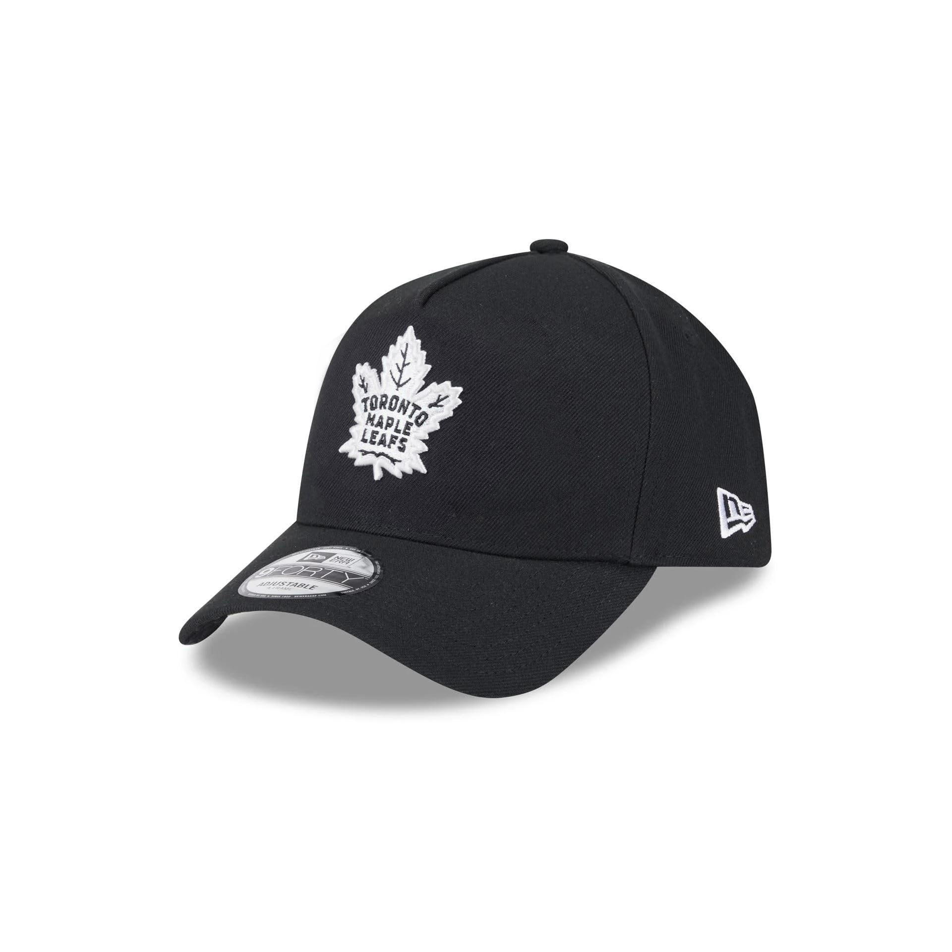New Era Toronto Maple Leafs NHL Injection Black 9Forty Adjustable A-Frame Cap