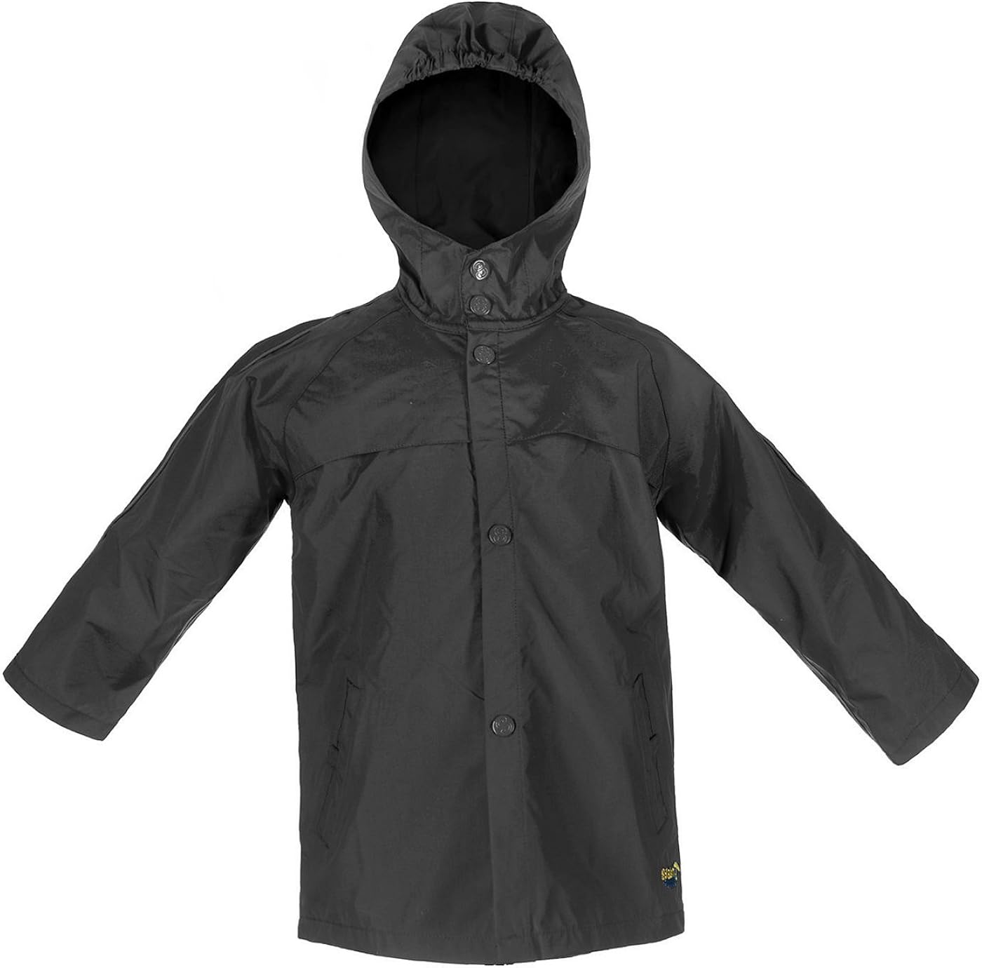 Splashy Nylon Children's Rain Jacket 2T Black
