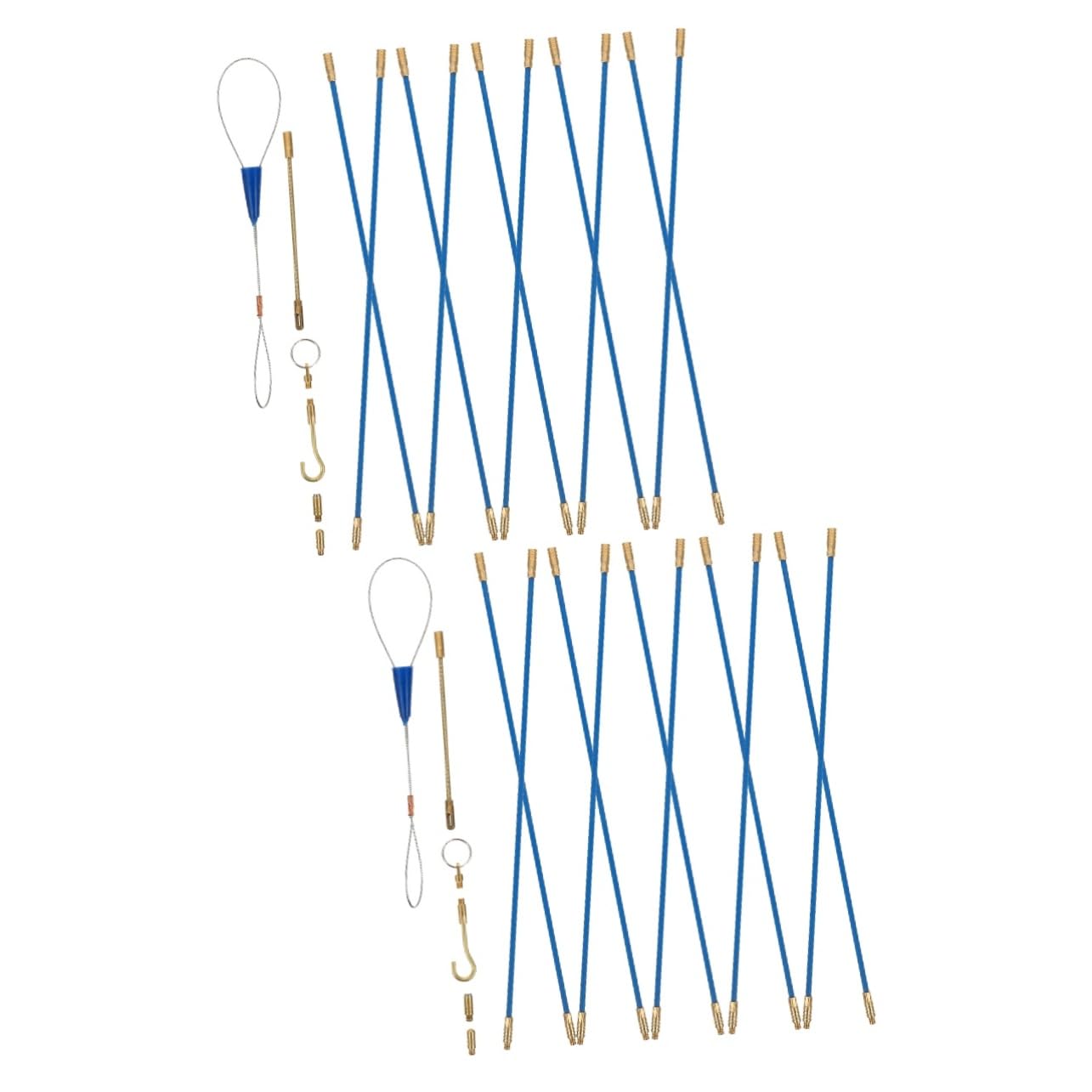 UPKOCH 2sätze Glasfaser Kabelziehset Durchziehhilfe Für Kabelverlegung Geeignet Für Wände Und Decken Mit Ergonomischem Design Und Strapazierfähigem Material