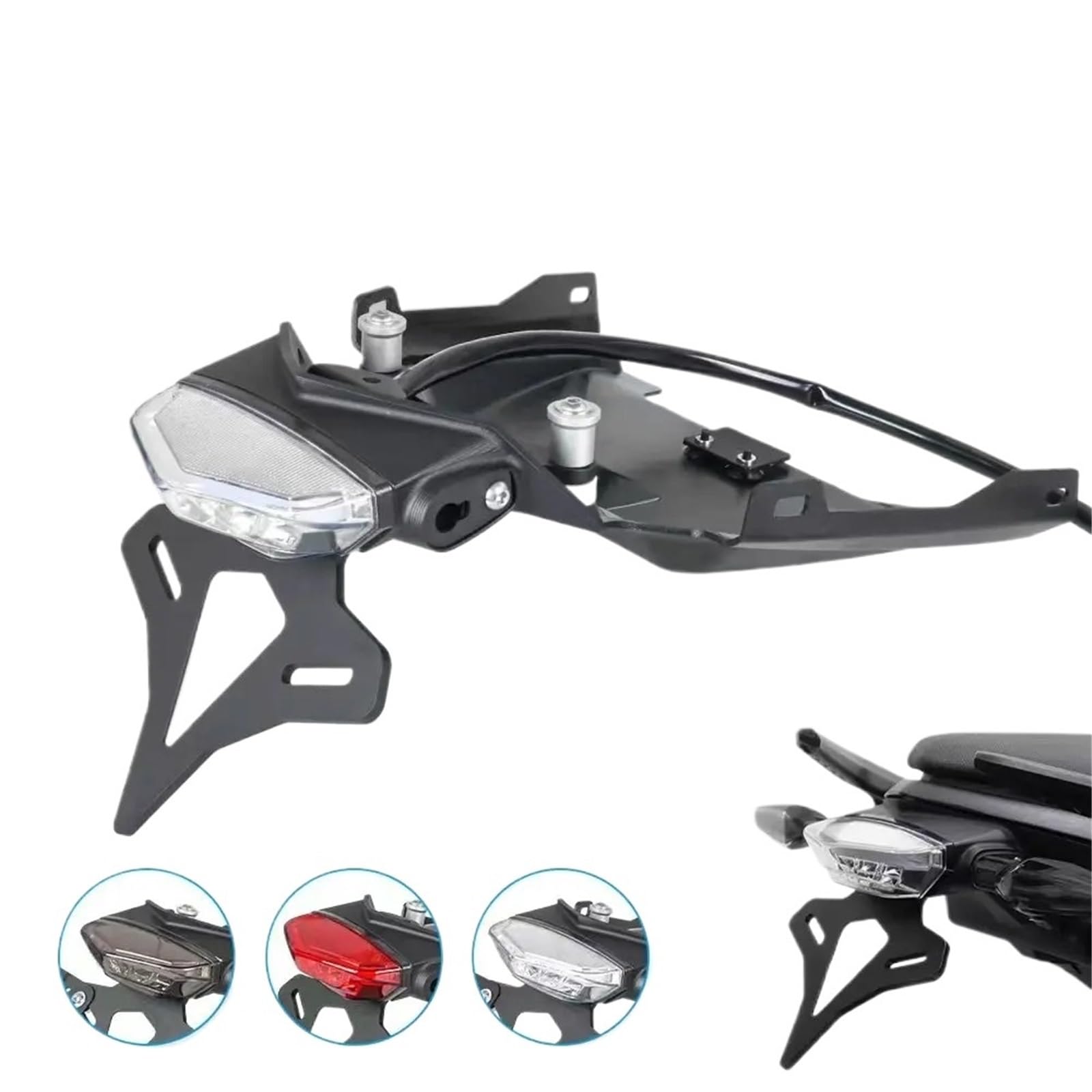 Porta Targa Moto Per BMW F900R 2020-2024 Staffa Registrazione Dell'eliminatore Parafango Porta Targa Della Moto(Red version)