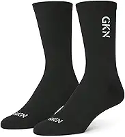 Meia Esportiva Cano Médio Preta – 80% Nylon, Respirável, Elástica e Firme (Baixo Atrito) – Detalhe Refletivo – Para Academia, Maratonas, Ultramaratonas, Triathlon e Trail – Unissex 35–40/40–46
