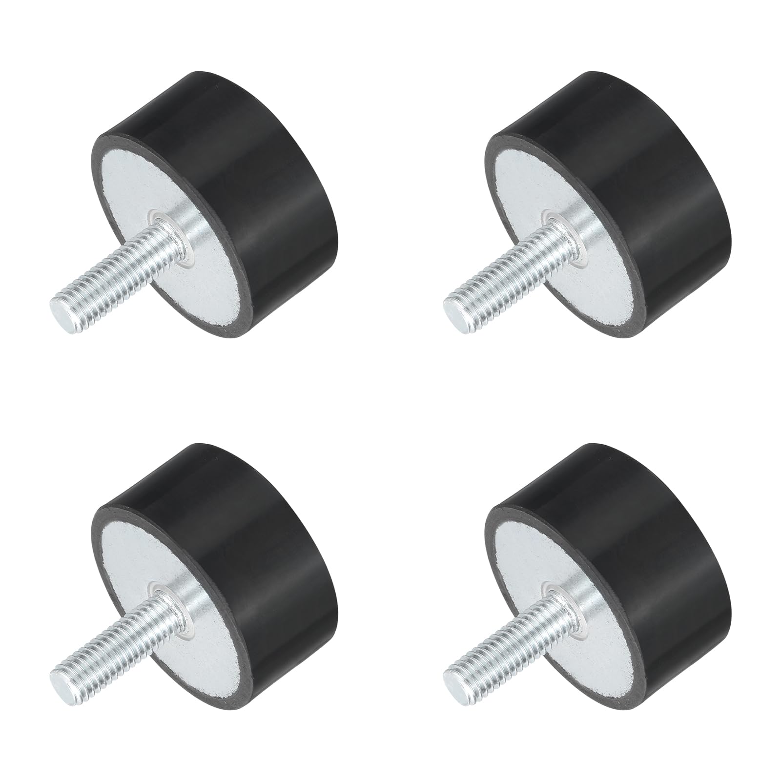 uxcell M6x1.0mm Thread Rubber Mounts, Vibration Isolators, Cylindrical Shock Absorber with Studs 20 x 30mm 4pcs — Amazon image 14