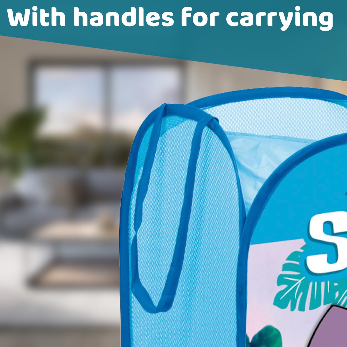 Foldable Stitch Toy and Laundry Basket with Disney Official License: Ideal for Organizing Toys and Clothes in the Bedroom. 14x14x23 inches. Collapsible Container for Boys and Girls. Perfect for Kids - Image 4