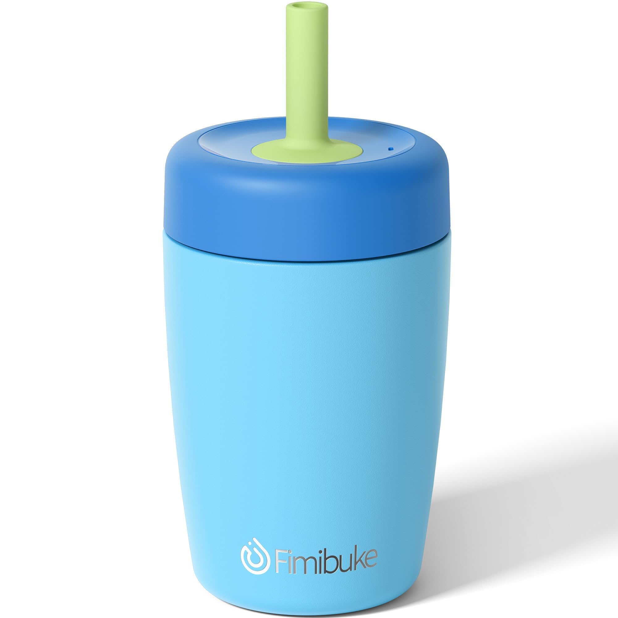 Fimibuke Kids Toddler Cups Spill Proof 12 OZ Insulated Sippy Cups for Toddlers Boys Girls BPA-Free Toddler Straw