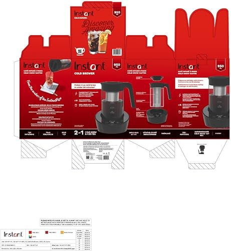 Miniatura 8 de Instant Cafetera eléctrica de preparación fría, de los fabricantes de Instant Pot, personaliza tu fuerza de preparación, fácil de usar, jarra de
