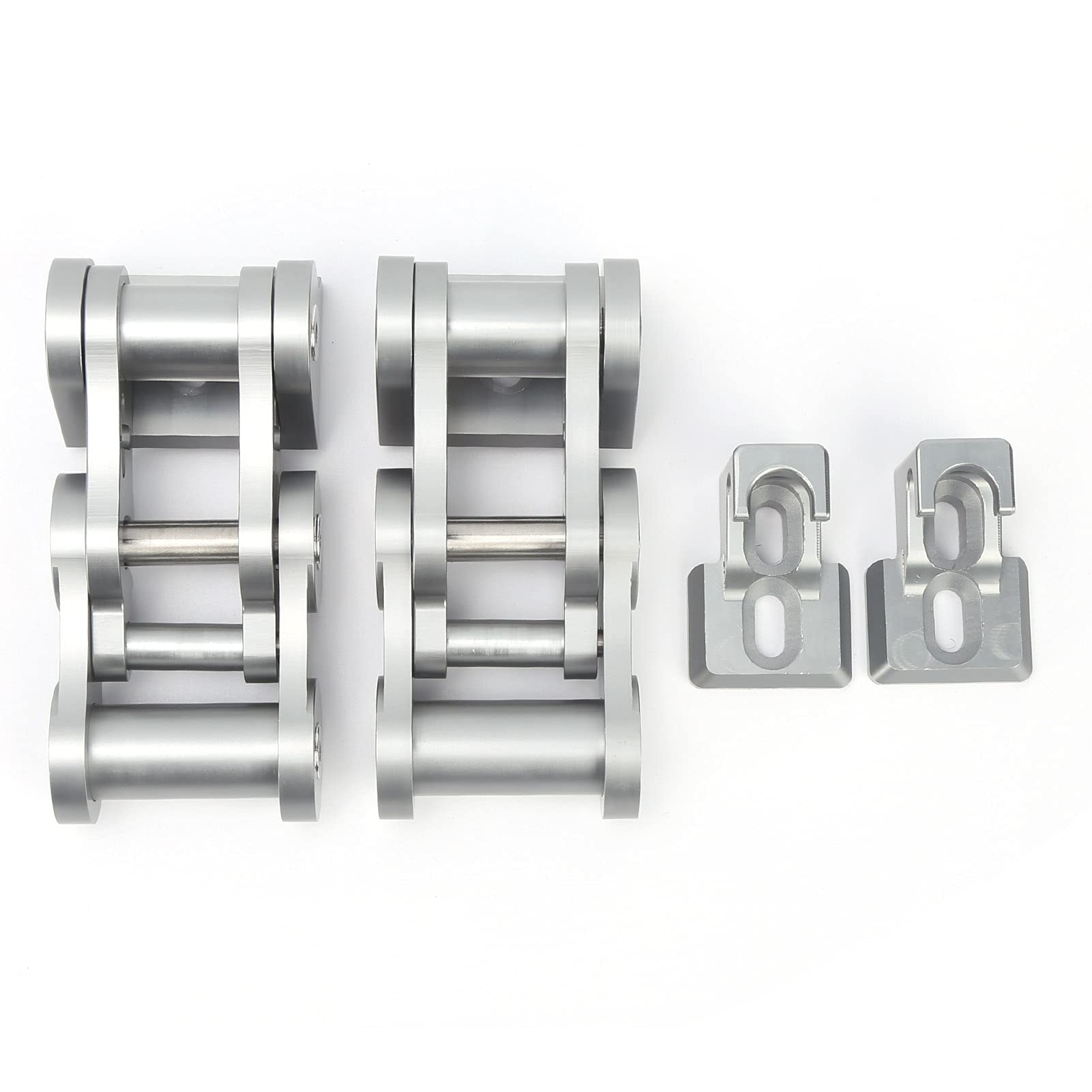 Cryfokt Zatrzaski Maski Trwały Aluminiowy Zatrzask Blokujący do Wranglera JK JKU 2007-2018 Zestaw 4 szt. w Stylu Terenowym (Kolor Ti)