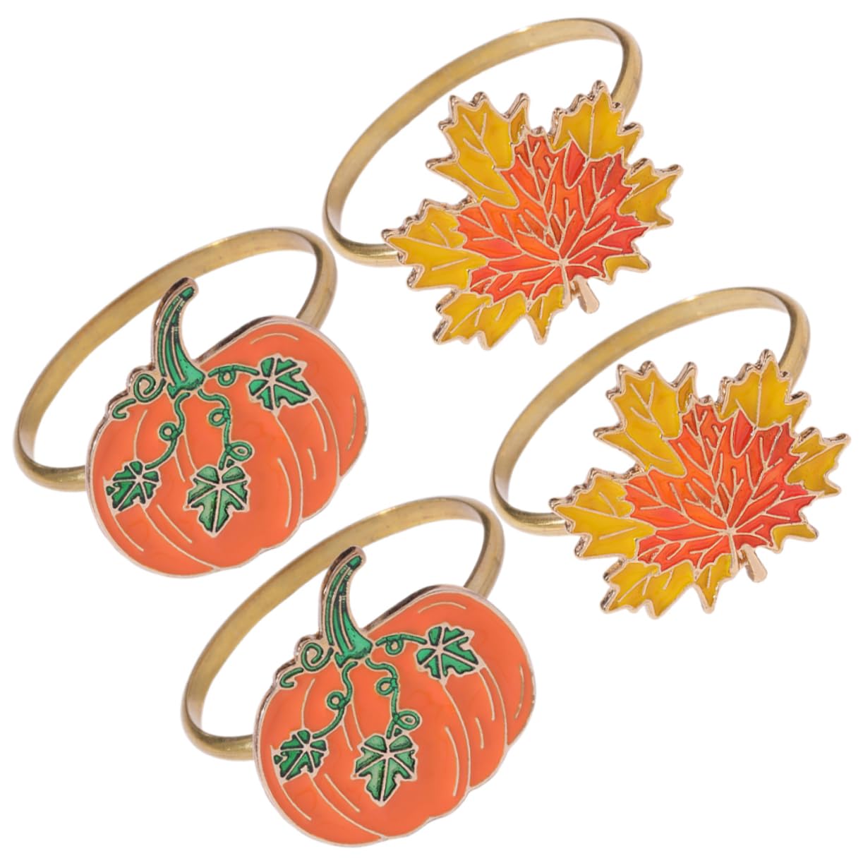 Mikinona 12stücke Teiliges Kreativer Ahornblatt-Napkin-Ringe Für Thanksgiving-Dekoration Elegante Serviettenhalter Für Festliche Anlässe Und Tischgestaltung