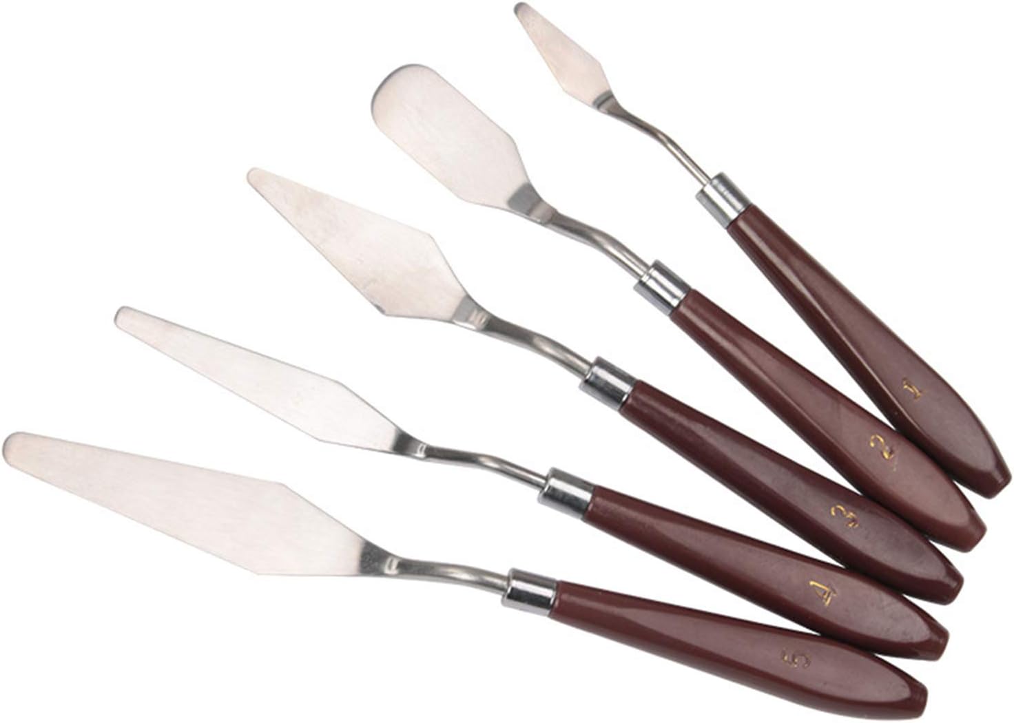 YUEMING 5 Pieces Palette Knife Painting Tools, Oil Painting Mixing