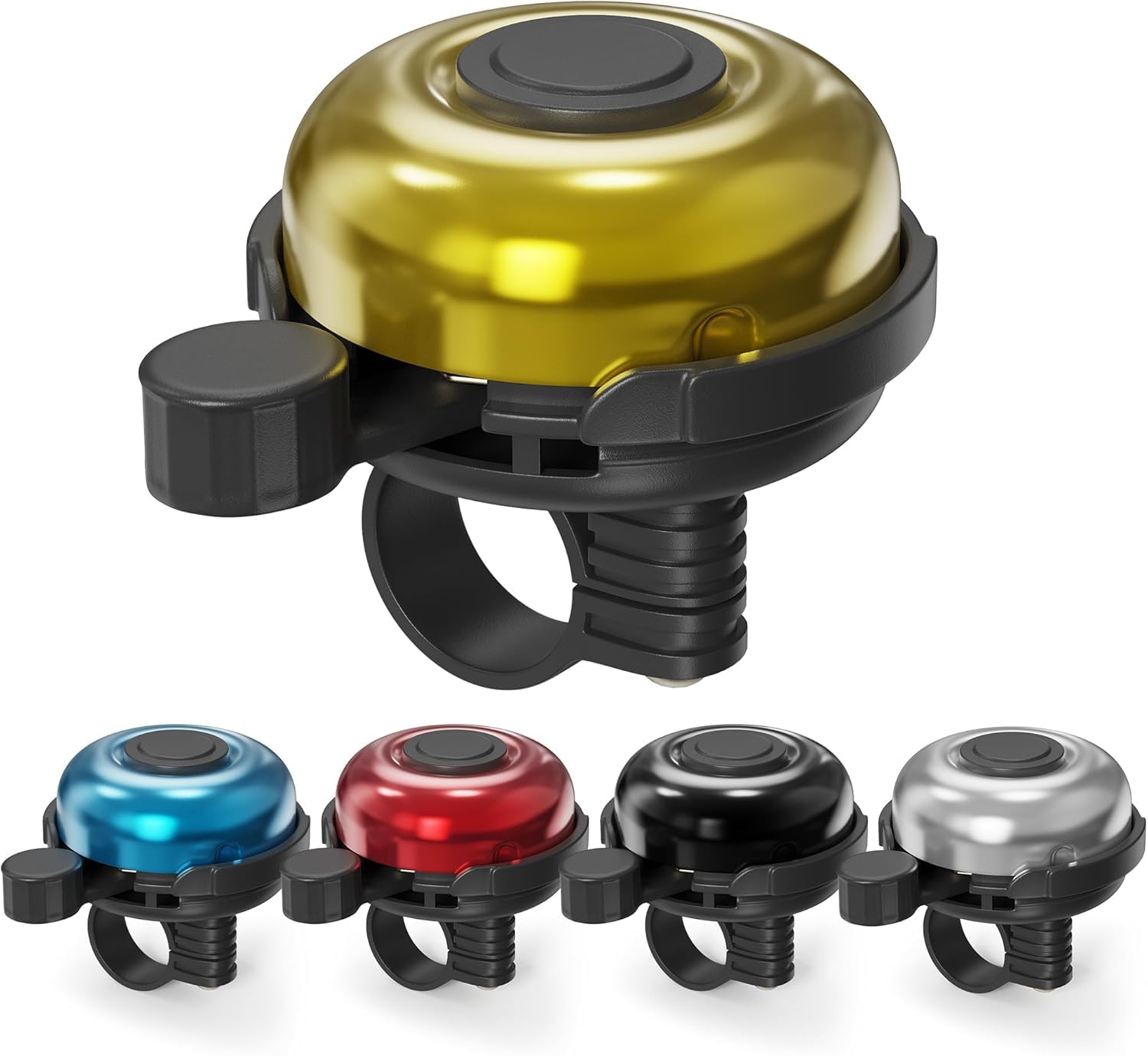 Campanello per Bicicletta, 120 db, Alluminio Impermeabile e Antiruggine, Adatto per Bicicletta, Scooter, Triciclo, Mountain Bike