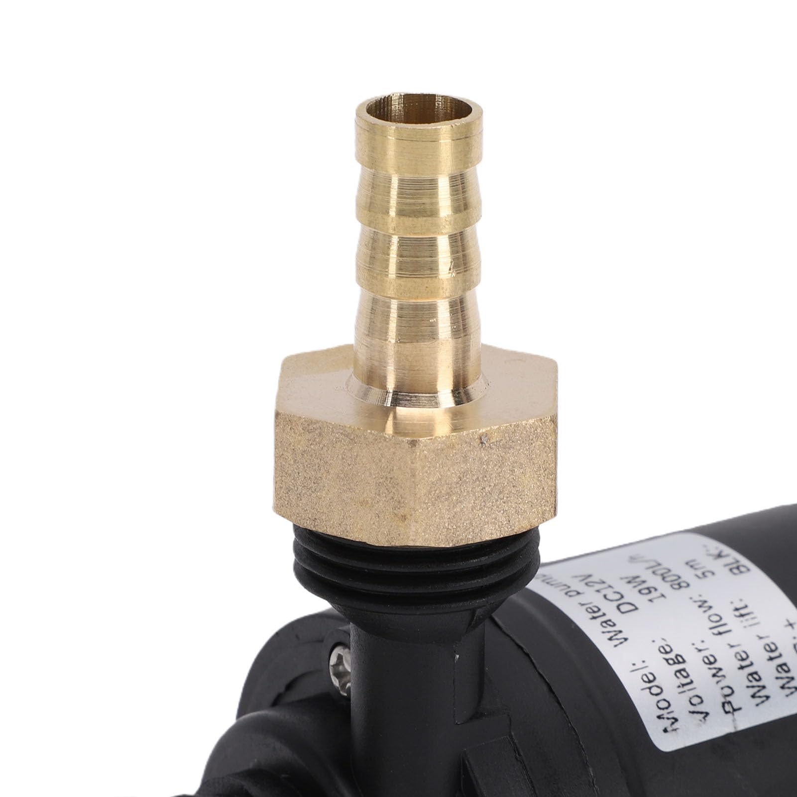 Zunate Pompe Submersible à Tête 800L/H 5M pour Système de Circulation Solaire de Fontaine, Pompe de Circulation D'eau à Moteur sans Balais Silencieux avec Connecteur en Laiton (Prise UE)