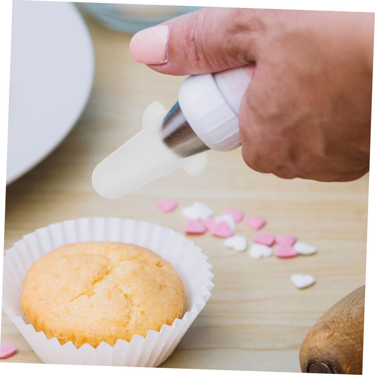 Protectores de Punta de Tubería Flexibles 6 Piezas Silicona para Boquillas Pasteles Tamaño Pequeño Mediano Grande para Decoración y Protección en Repostería