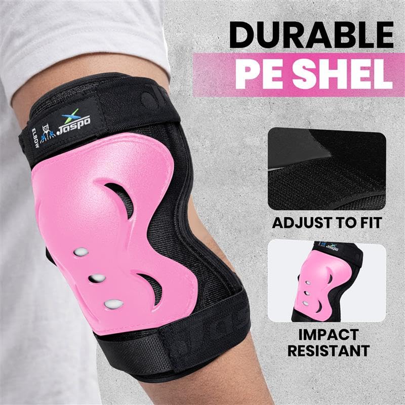 Image of Jaspo Tyro Complete Protective Gear Set for Kids | Helmet with Knee Pads, Elbow Pads & Wrist Guards for Skating, Cycling & Skateboarding (6-14 Years)