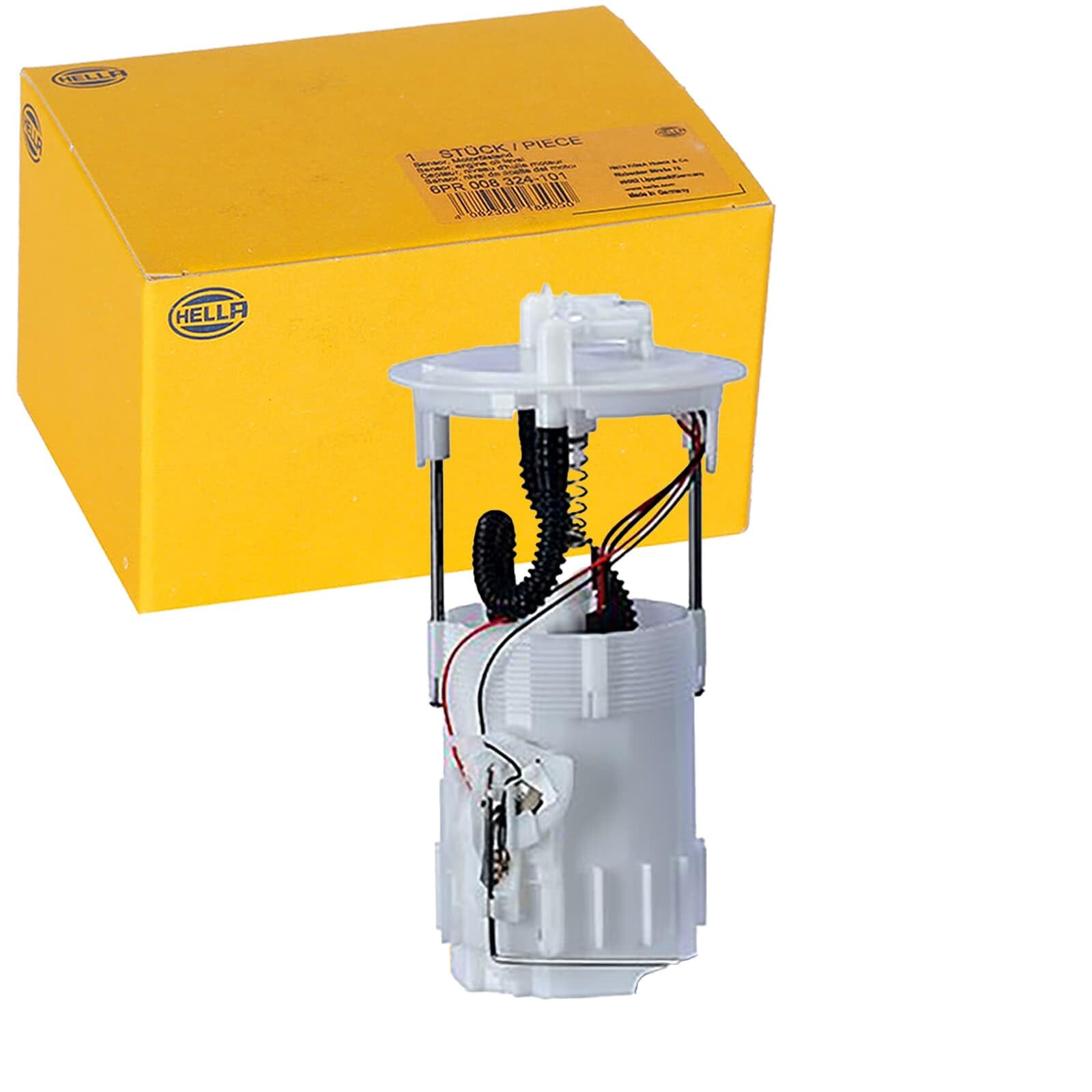 HELLA 8TF 358 303-831 Imp. alimentazione carburante - elettrico - 4a... poli - con guarnizione/con indicatore livello carburante