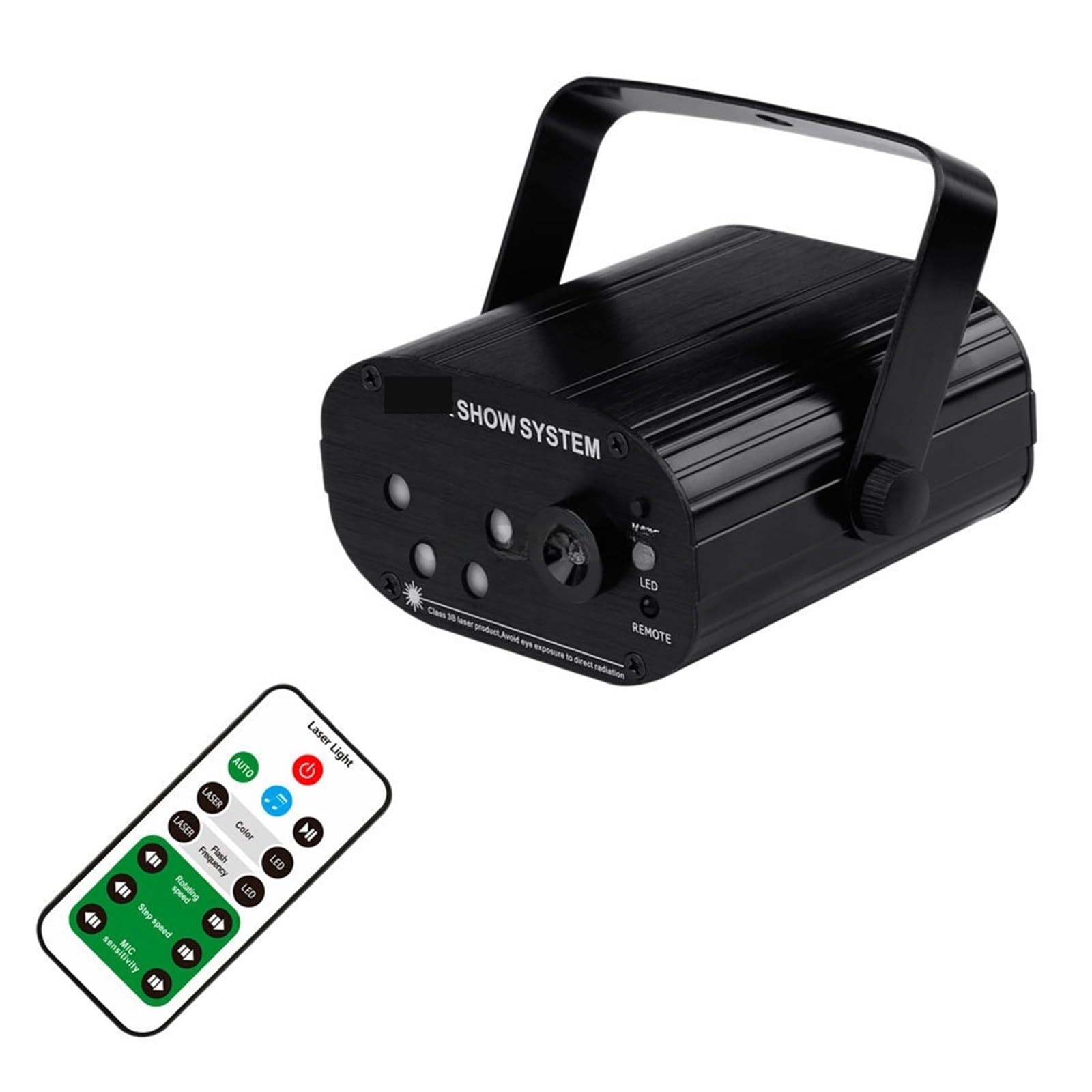 Luci DJ, Mini RGB 5 fori 128 modelli proiettore LED blu Club Home Party Bar DJ Disco Xmas Dance Stage Effect Light N60T155 per feste, bar, club, matrimoni, Halloween, Natale
