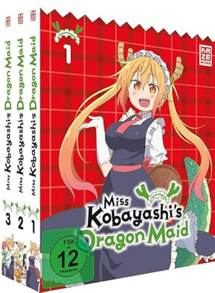 DVD de Miss Kobayashi's Dragon Maid Staffel 1 con el bundle completo de los volúmenes 1-3