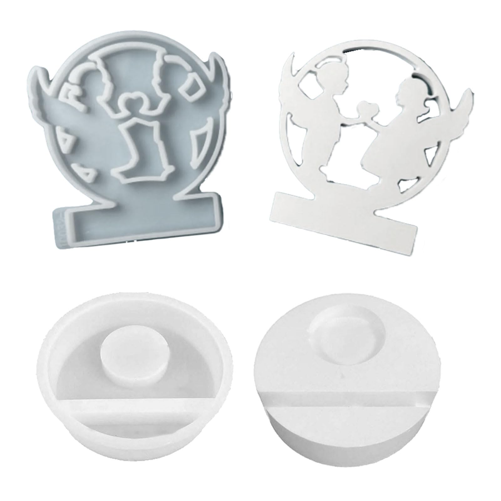 HZBB Fairy Holder Molds Fairy Tealight Holder Molds for Gypsum Ornaments Theme