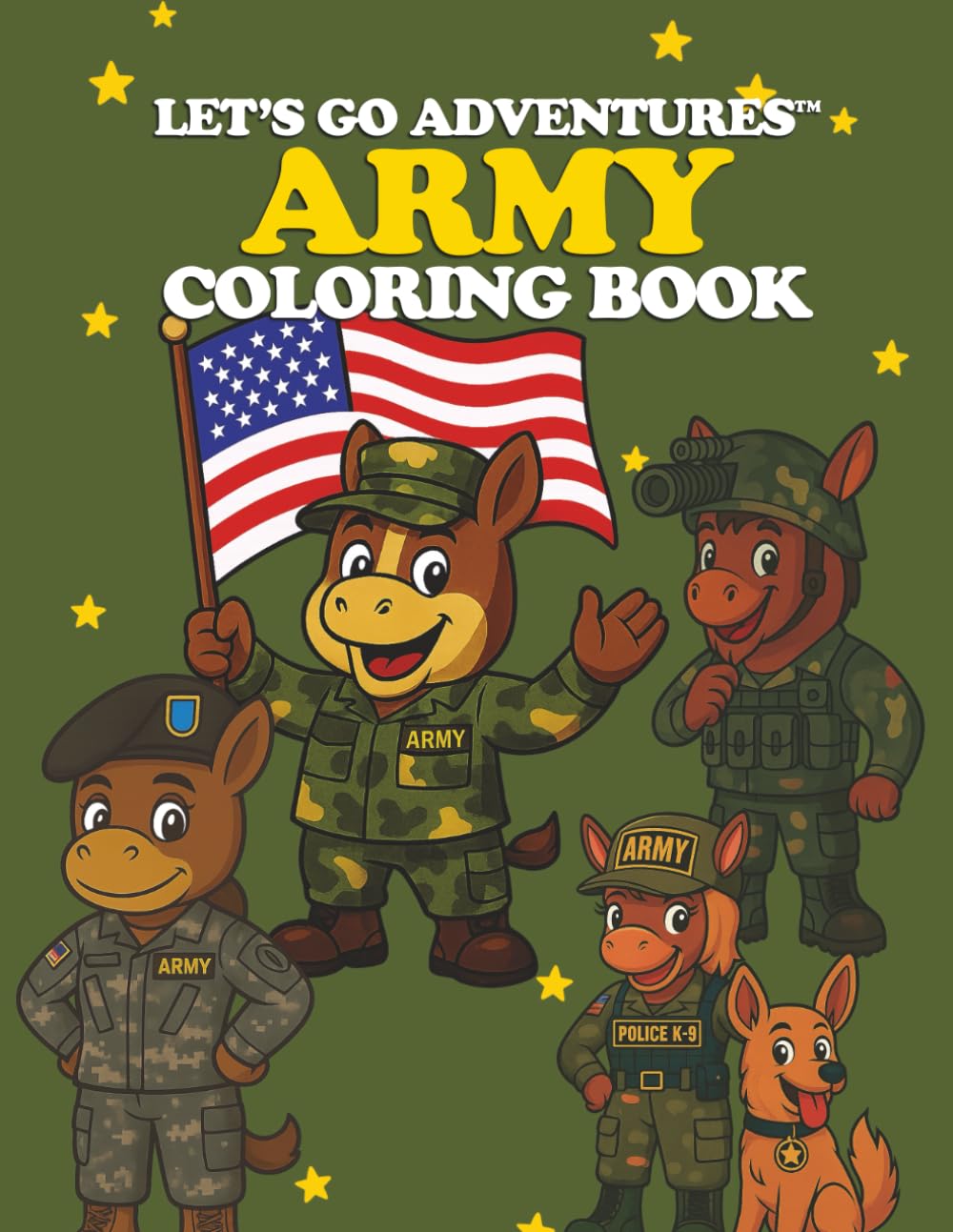 Let’s Go Adventures™ Army Mule Coloring Book (Let's Go Adventures! Coloring Books)