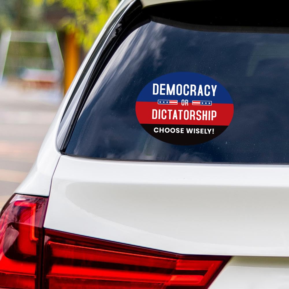 STOP Project 2025 Car Magnet, Save Democracy Vote Democrat 2024, 6 - View #8