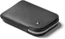 Bellroy Card Pocket Small Leather Zipper Card Holder Wallet, Holds 4-15 Cards, Coin Pouch, Folded Note Storage