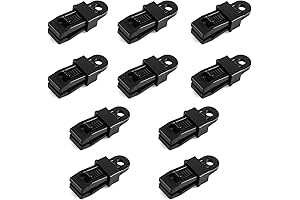Azarxis Heavy Duty Push Pull Tent Clips - 10 Pack