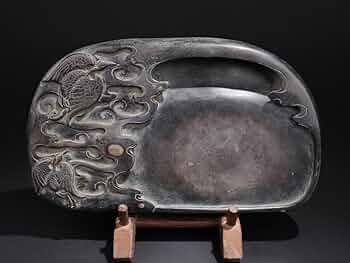 ♥中国　硯　古硯　赤糸硯　桐箱付き　骨董品　墨　筆　書道具 ♥中国 硯 古硯 赤糸硯 桐箱付き 骨董品 墨 筆 書