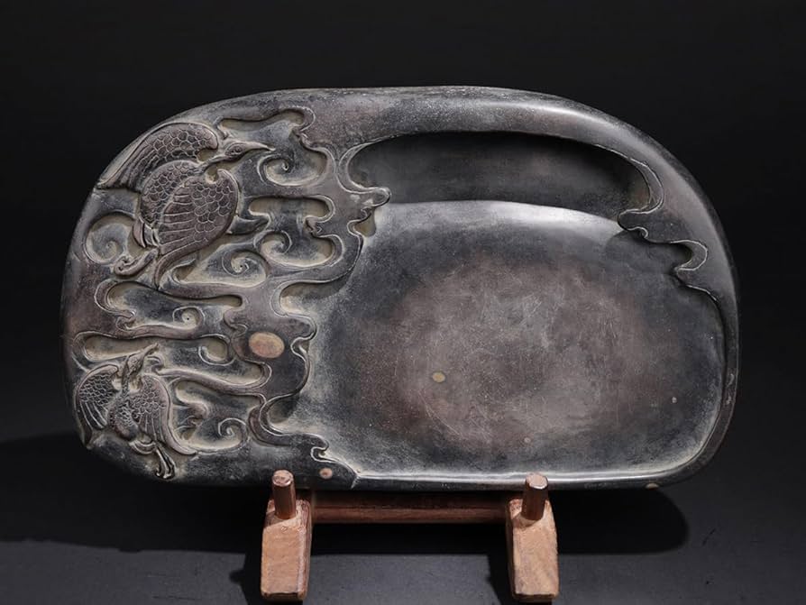 中国骨董60年以上使った古硯希少貴重な名品美しい翡翠紋あり 中国美術 文房四宝 中国骨董60年以上使った古硯希少貴重な名品美しい翡翠紋