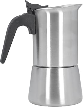 Luocute Mixpressos 304 Stainless Steel Stovetop Coffee Percolator, Percolator Coffee Pot Stainless Steel Camping Makers, Stovetop Pot for Brewing Heating Water Milk, Multifunctional 200ML