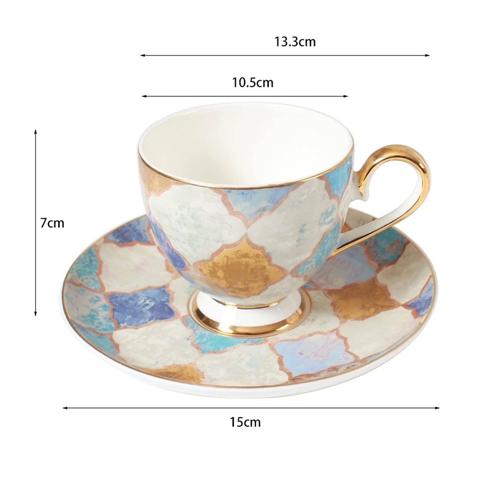 Ceramiczne Kubki Do Kawy I Herbaty Ze Spodkiem Porcelanowe Współczesne Filiżanki Do Espresso Filiżanki Do Herbaty Royal Zestaw Kubków Do Kawy I Spodków