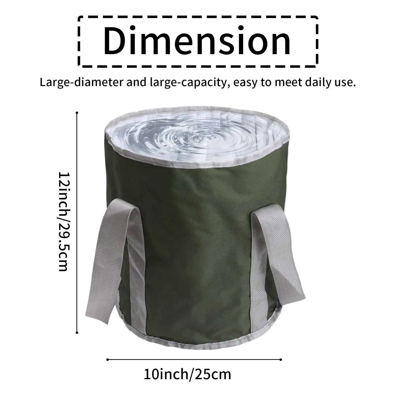 Faltbarer Eimer 20L Faltbarer Eimer Tragbarer Faltwasserbehälter for Reisen Camping Wandern Angeln Gartenarbeit