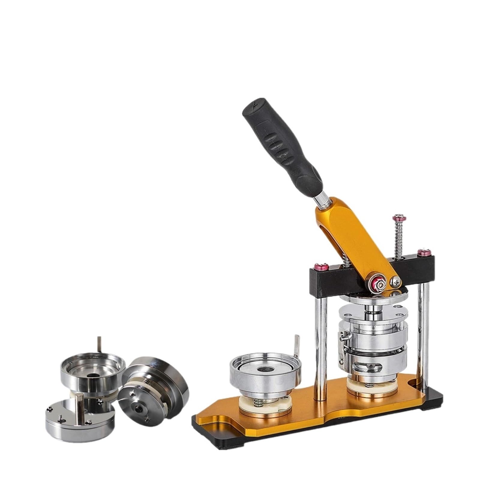 Button Maker Machine Badge Pin Button Maker Machine, Brooch Press DIY Badges Set, with 100 Pcs Parts+Circle Cutter+ 25MM-75MM(50mm)