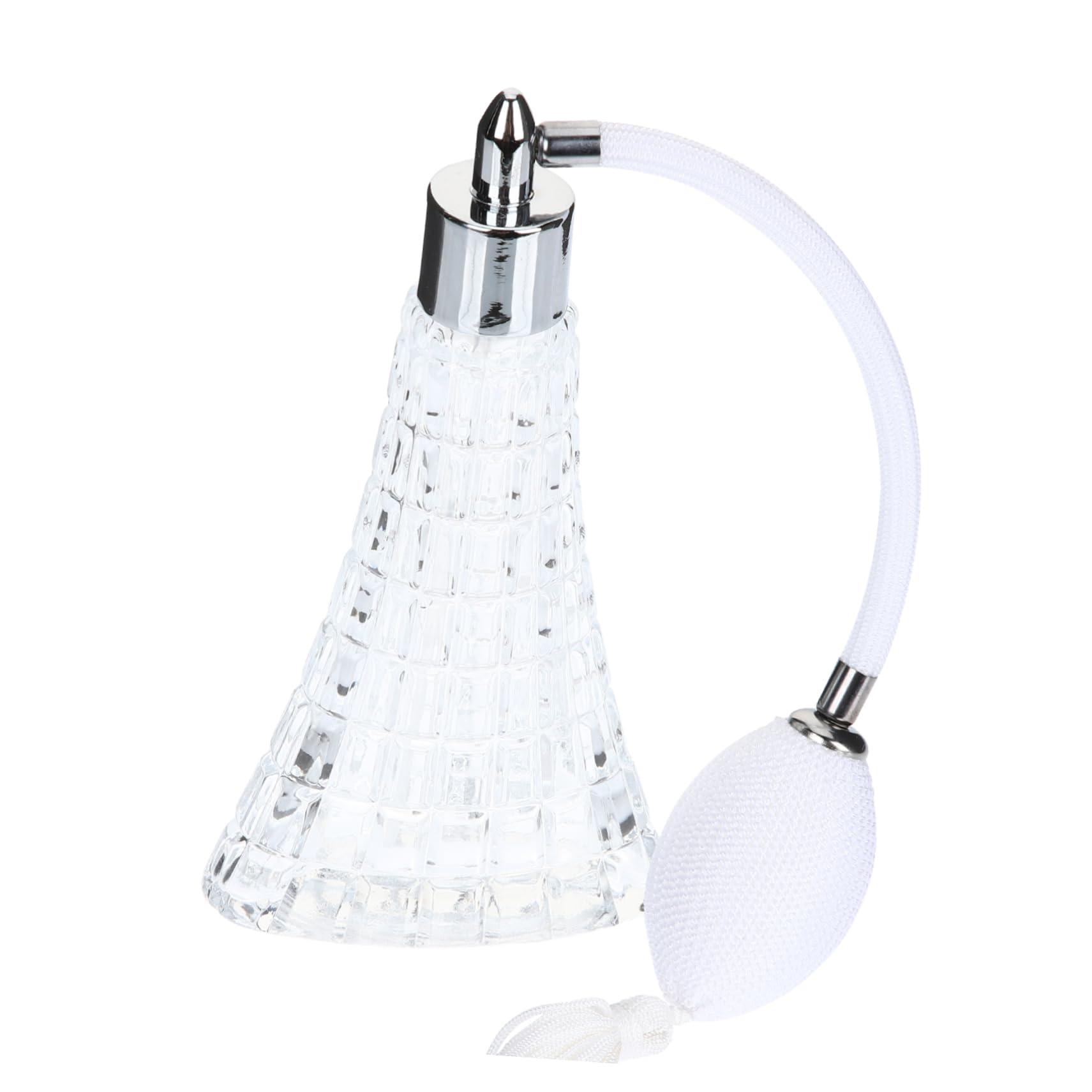 Beaupretty Botella de Perfume de Cristal Blanco 70ml Pulverizador