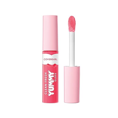 Miniatura 7 de COVERGIRL Clean Fresh Yummy Gloss - Brillo de labios, transparente, aromas naturales, fórmula vegana - Azúcar Poppy
