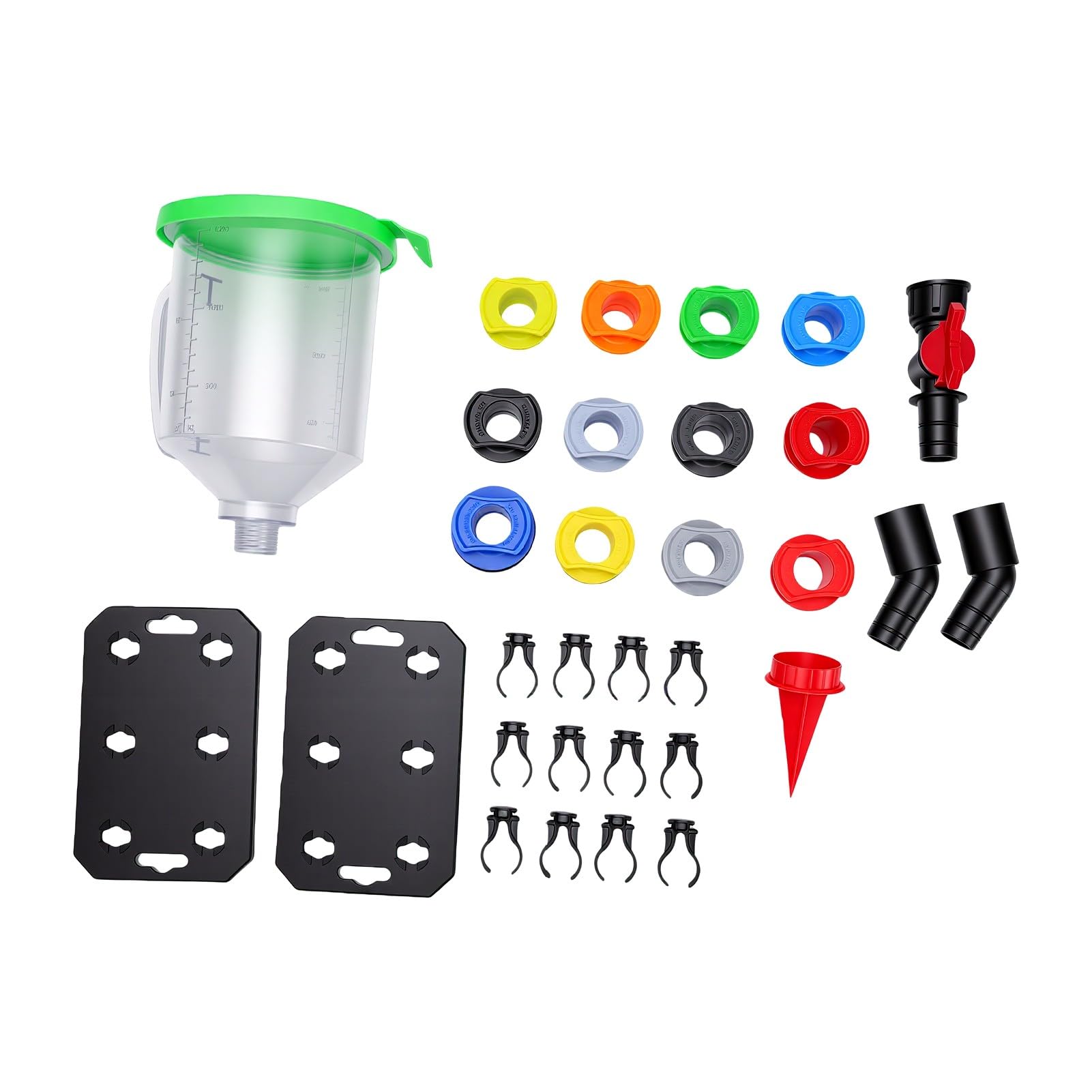 Luocute Kit de Embudo de Aceite de Motor con 12 Adaptadores Codificados por Colores
