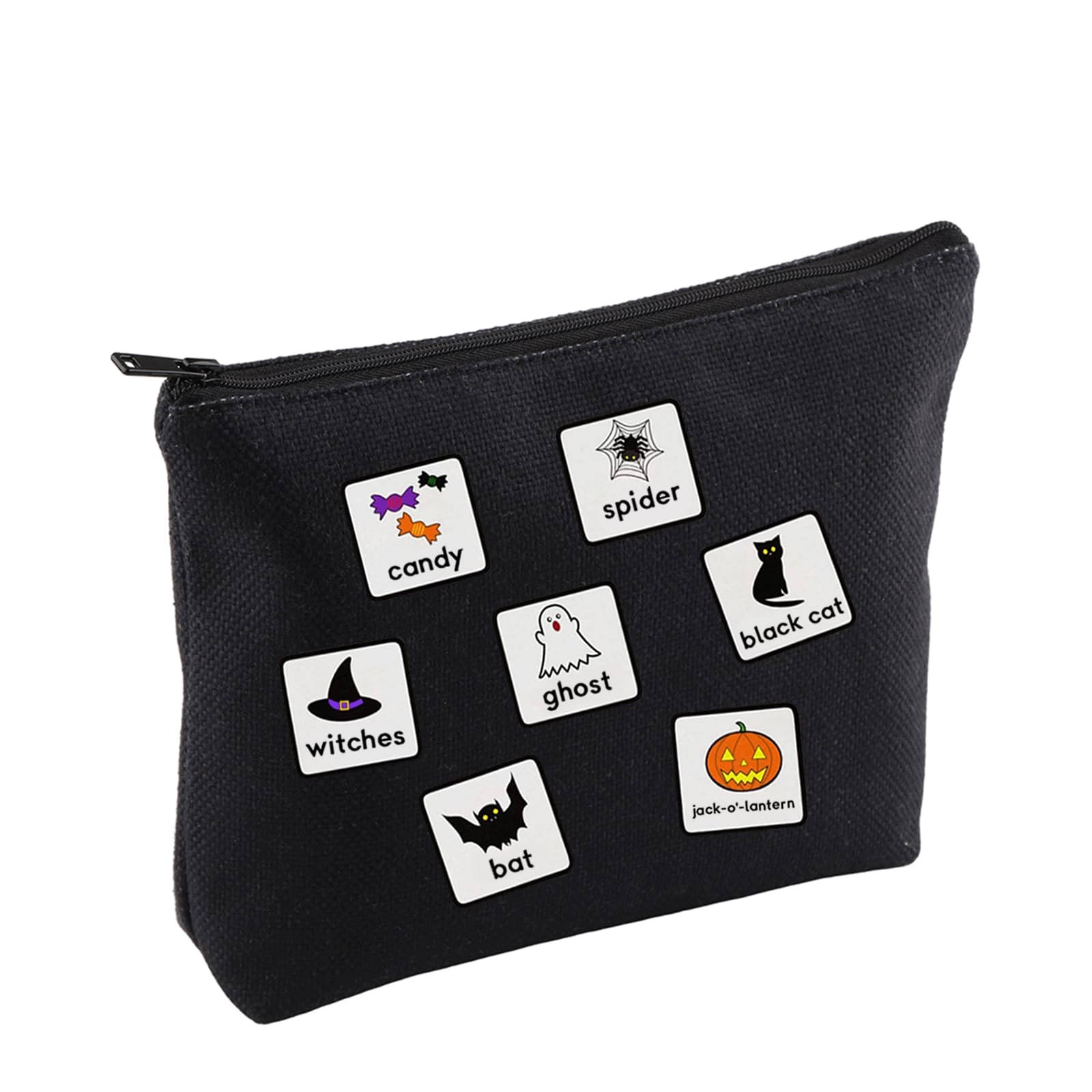 Frog Toad Lover Gift Toad Whisperer Cosmetic Bag Animal Lover Gift (Halloween ABA B), Halloween Aba B, 23.5*17CM