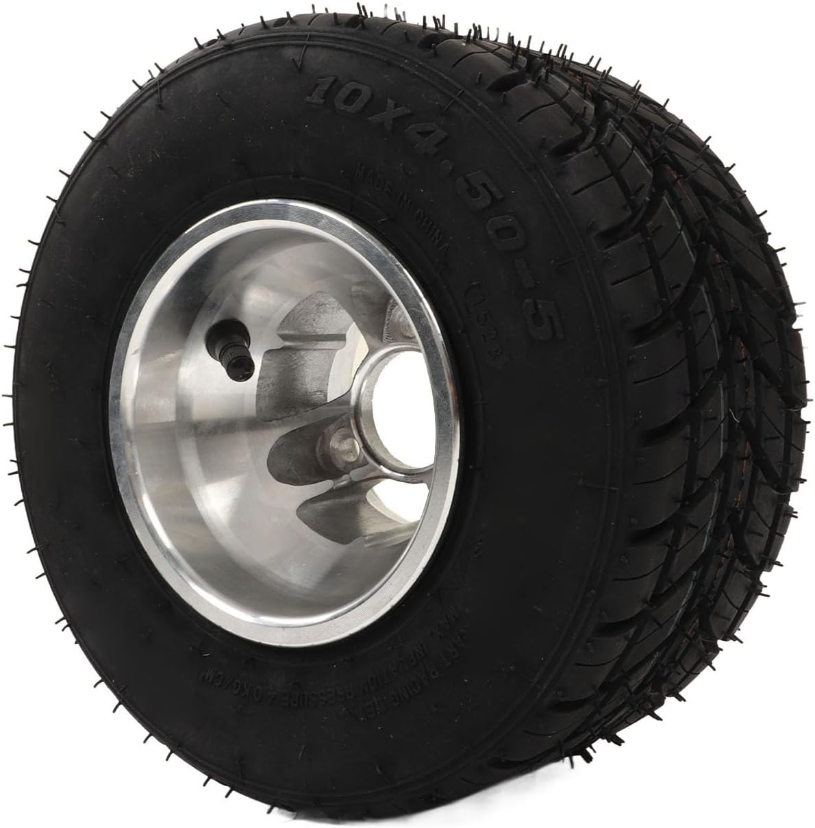 10x4.50‑5 Tire with Hub Explosion Proof Wear Resistant Rubber Duty Wheel Tire Robust Structure for Go Kart for ATV