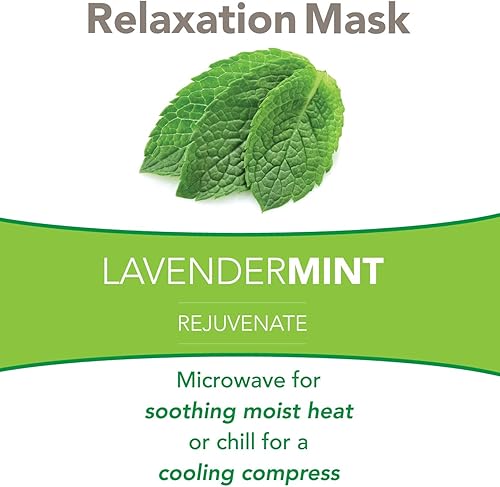 Miniatura 5 de Bed Buddy Máscara de ojos de aromaterapia con terapia cálida y fría para aliviar el estrés, almohada para ojos y máscara para dormir, apta para