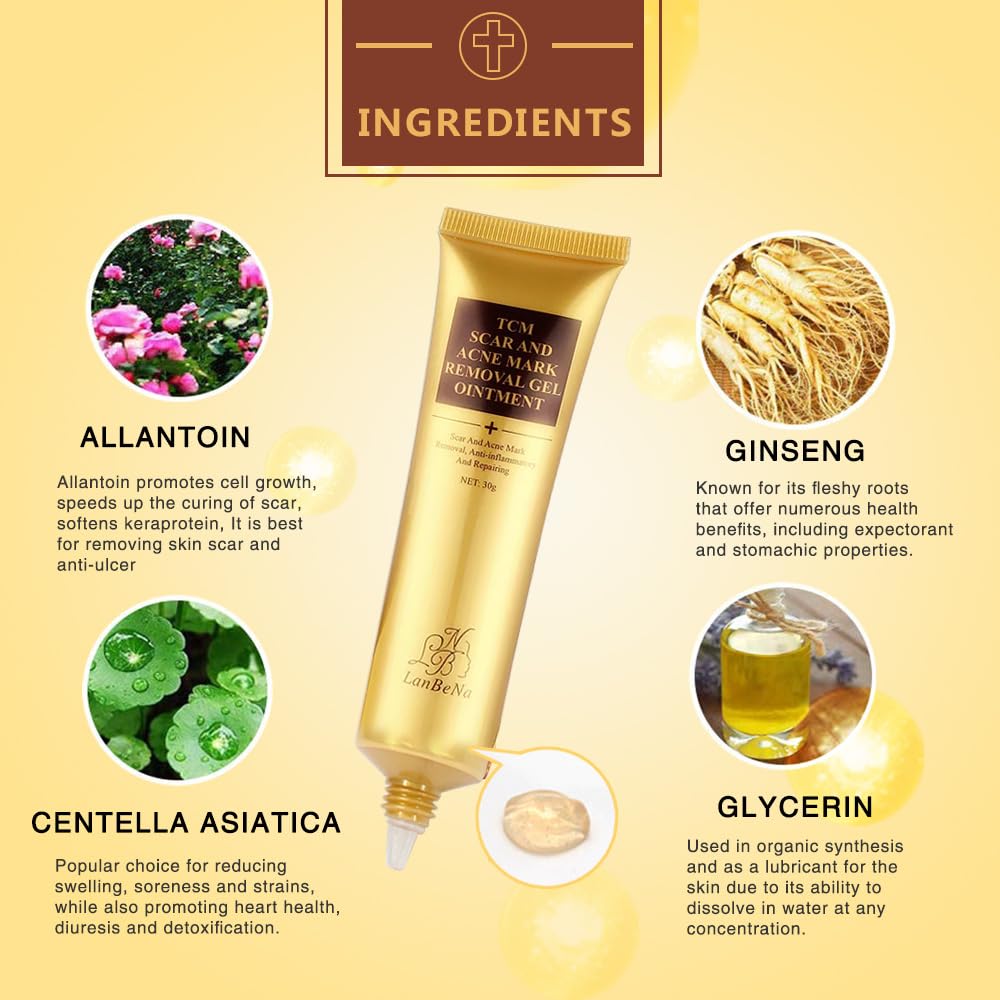 3 Pack Scar Removal Cream – TCM Scar Cream for Surgical Scars, Acne Skin Care Cream, Acne Treatment Cream for Scars, Burns, Stretch Marks, Acne Spots 3 Pack Scar Removal Cream – TCM Scar Cream for Surgical Scars, Acne Skin Care Cream, Acne Treatment Cream for Scars, Burns, Stretch Marks, Acne Spots