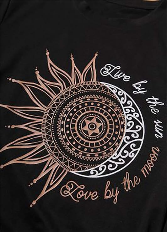 MaQiYa Womens Graphic Tees Summer Vintage Short Sleeve Cotton T Shirts Tops