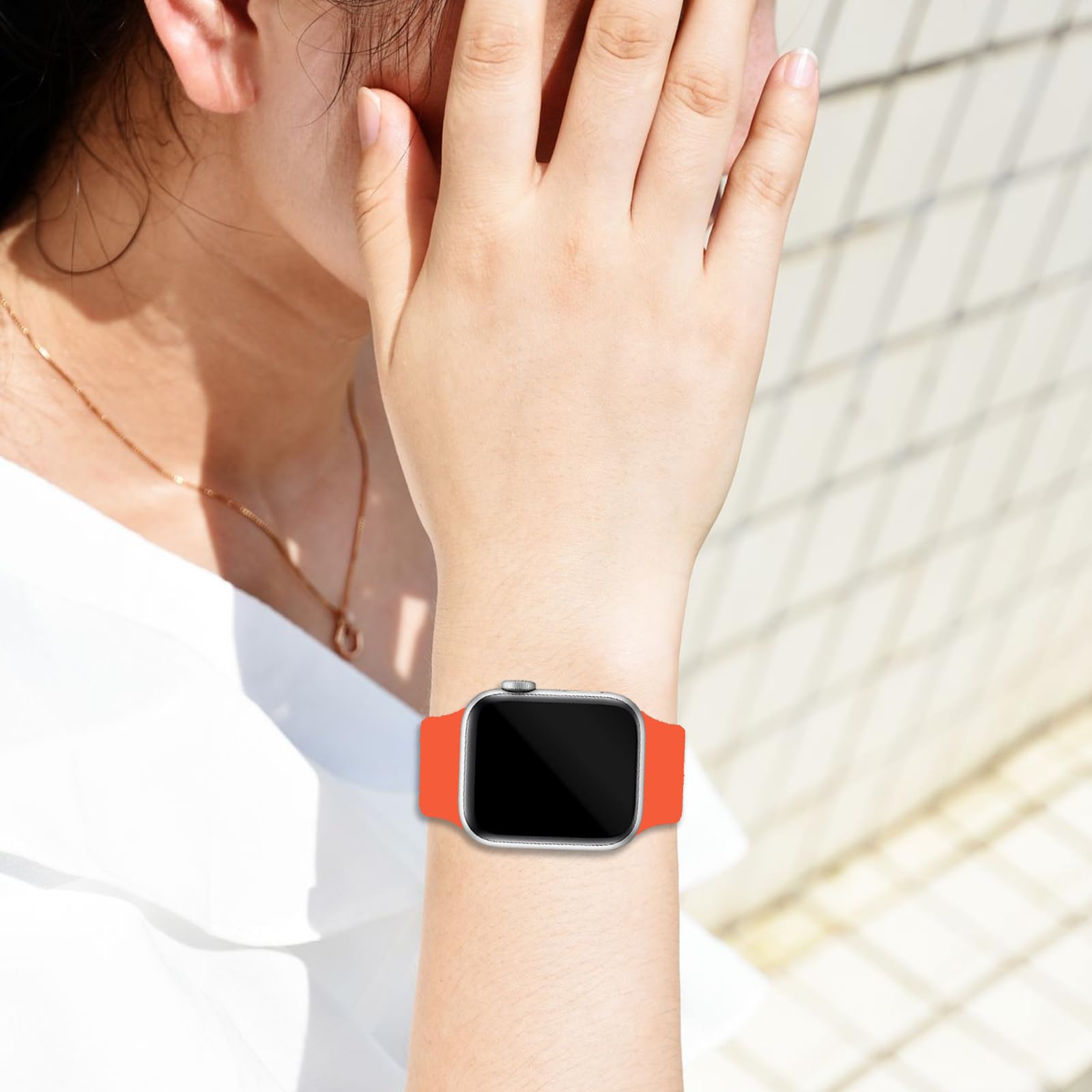 Compatible con correas de Apple Watch de 38 mm, 40 mm, 41 mm, 42 mm, 44 mm, 45 mm, 49 mm, correa de repuesto de silicona para mujeres y hombres, para iWatch Series 9, 8, 7, 6, 5, 4, 3, 2, 1