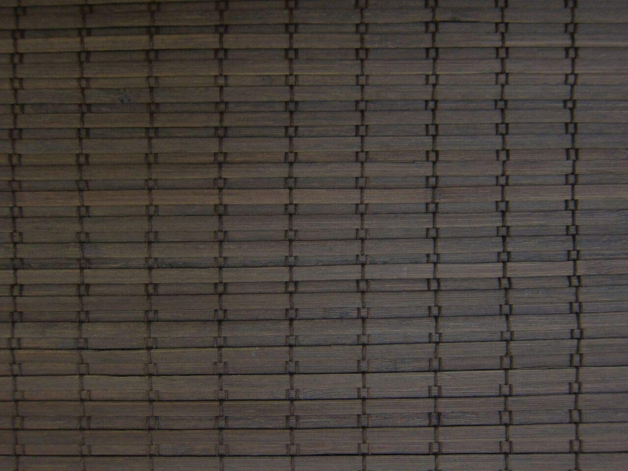 Windowsandgarden Cordless Woven Wood Roman Shades, 32W x 72H, Eastfield Umber, Sizes 20-72 Wide and 24-72 High