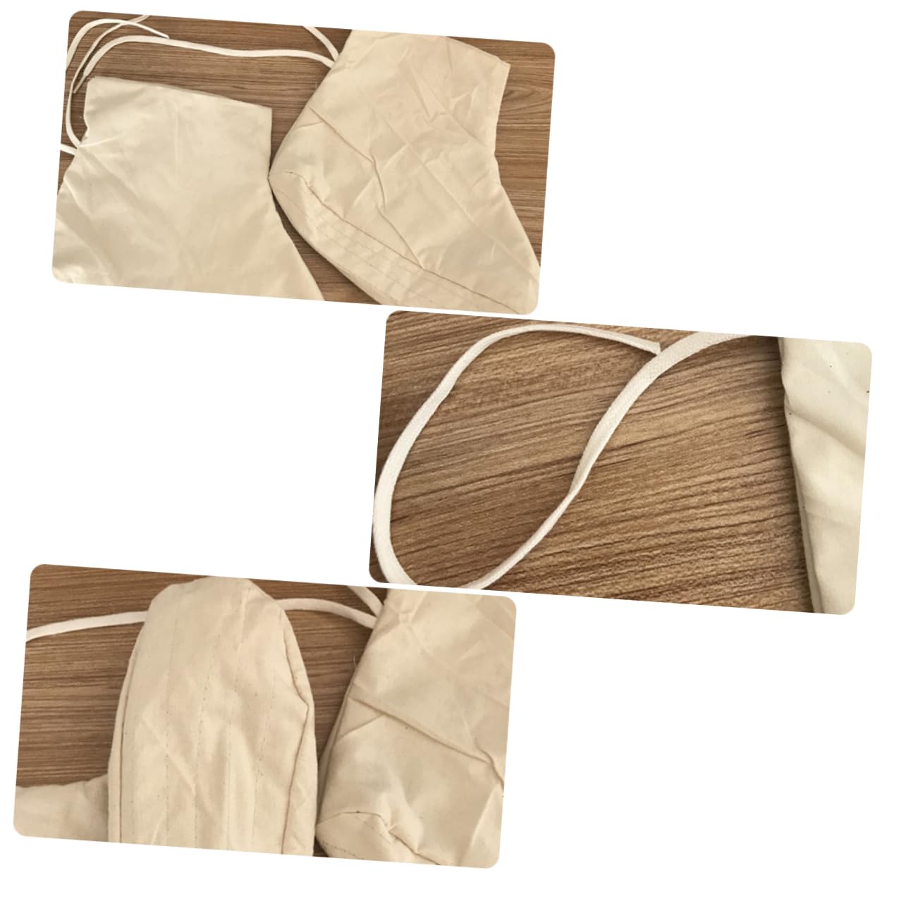 BCOATH 1Pair Lace Up Cotton Rain Boots Foot Cover Sweat Absorbent Double Layer Inner Cover for Men and Women Beige for Wet Weather Protection and Comfort