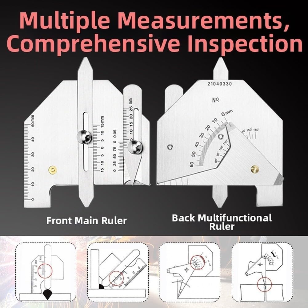 para calibre Inspección Soldadura para Altura Garganta y Brecha(HJC-40)