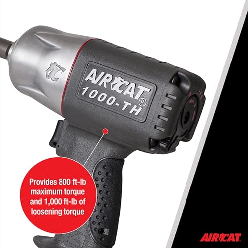 Aircat 1000-Th-2: 1/2-Inch Composite Impact Wrench 1,000 Ft-Lbs - 2-Inch Extended Anvil #TOP3