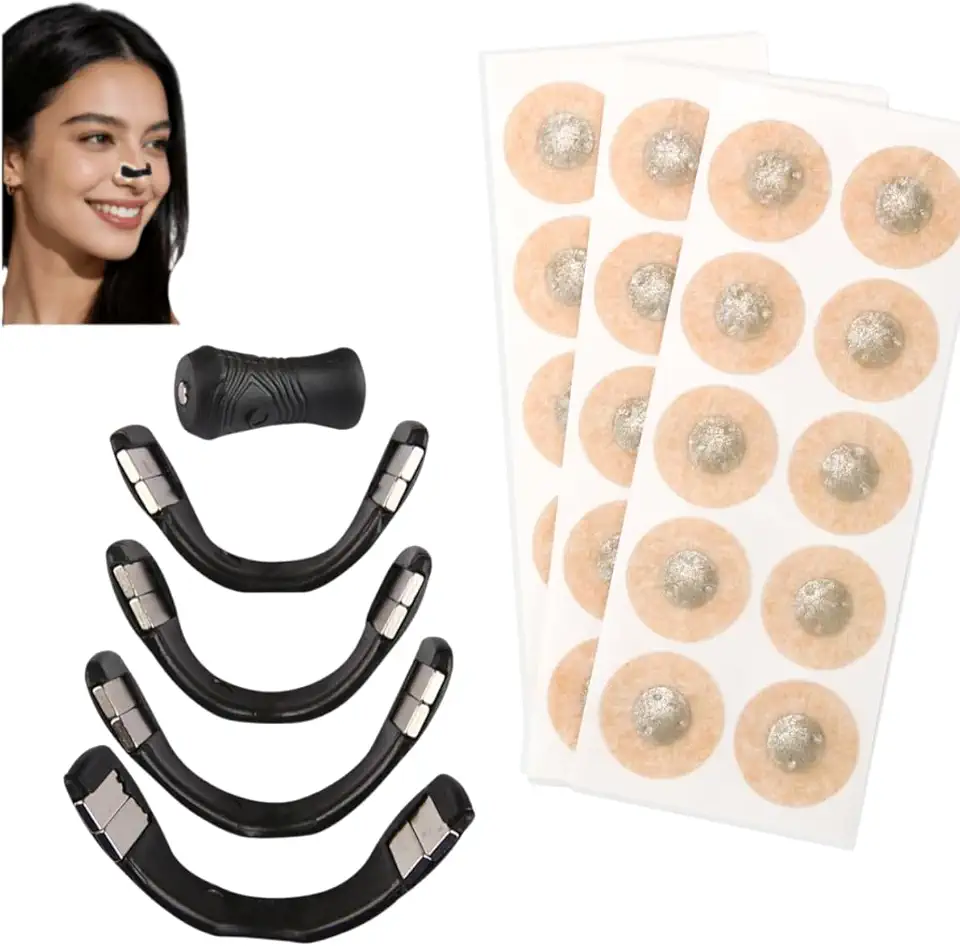 Expansor Nasal Anti Ronco Dilatador Respiratório Clip Para Dormir Tiras Adesivas Com Aplicador Kit 4 Tamanhos + 30 Unidades Conforto Noturno Respiração Livre Uso Diário Ajuste Anatômico Fácil Aplicação