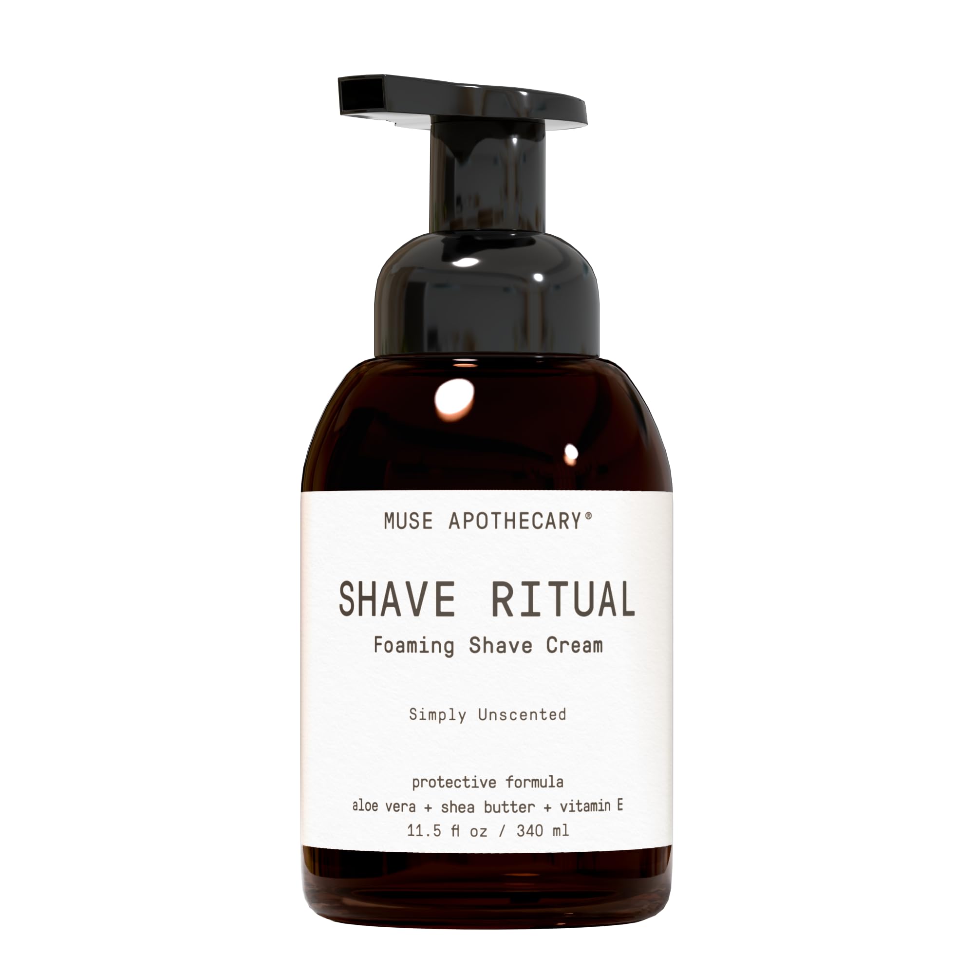 Muse Apothecary Foaming Shave Ritual - Natural Shaving Cream Sensitive Skin - Womens Shaving Cream Mens Shave Cream - Protective Formula Aloe Vera +