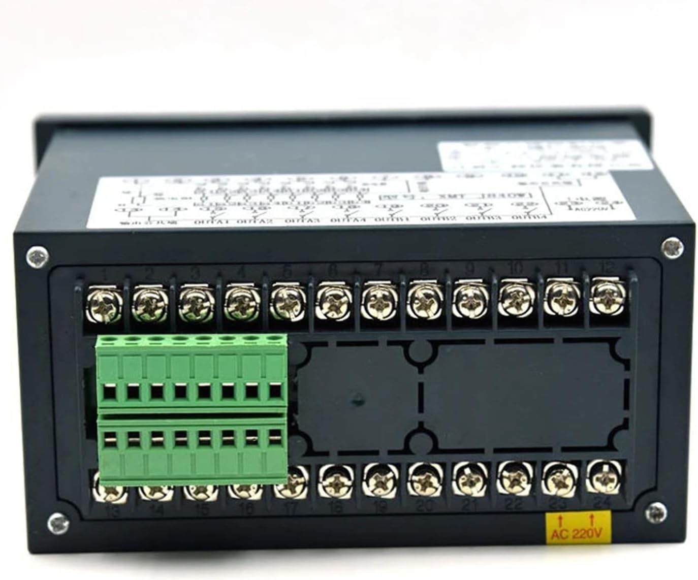 24V 8 Channels Digital Thermostat Multifuncion 8 Ways PT100 Temperature Controller Measure Multi Points Can Work with 8 Sensors