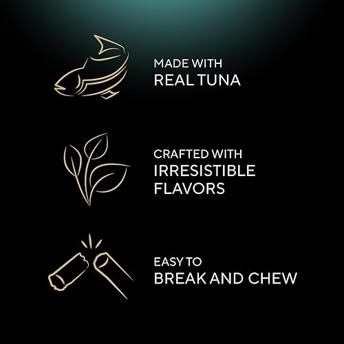 Miniatura 4 de Sheba Palitos blandos carnosos de premio para gato sabor atún, 0.14 oz., 5 unidades, paquete de 10 (50 palitos en total)